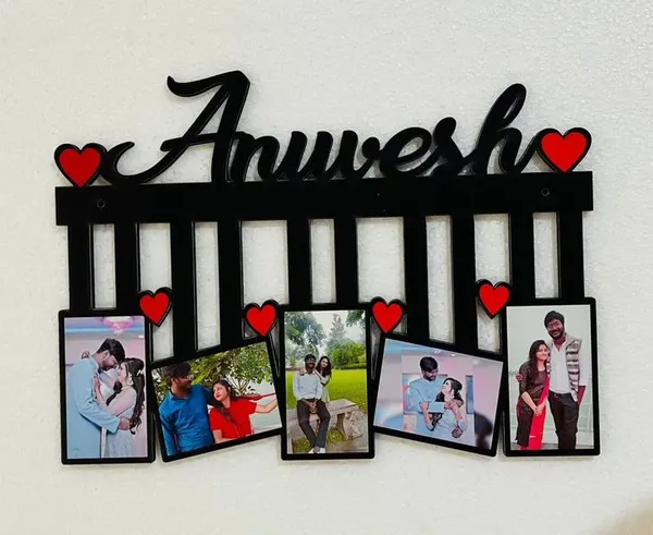 Black_And_Brown_Mdf_Cutout_Frame_For_Gifting