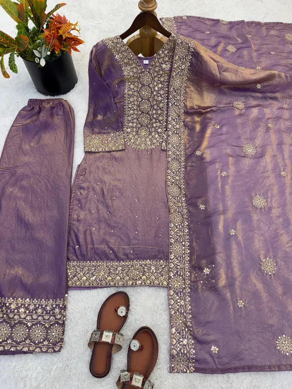 Purple_Fendi_Straight_Suit_Set_For_Women