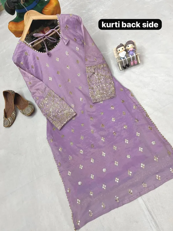 Lavender_Silk_Straight_Embroidered_Kurta_Set_For_Women