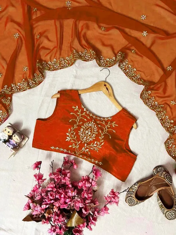 Orange_Chinon_Georgette_Anarkali_Embroidered_Suit_For_Women