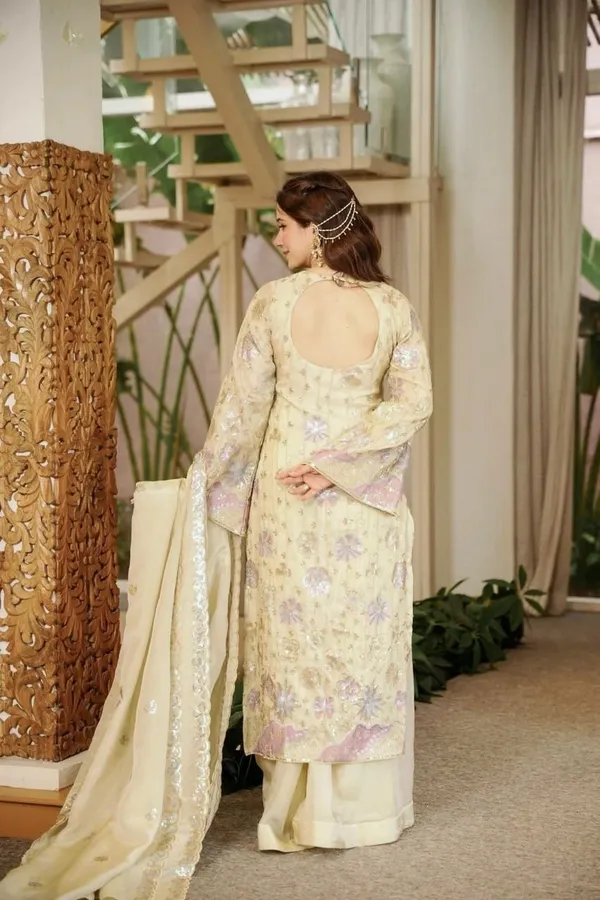 Yellow_Vichitra_Silk_Straight_Kurta_Set_For_Women