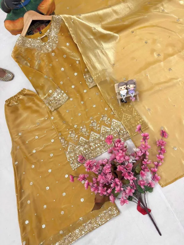 Mustard_Silk_Embellished_Flared_Anarkali_Suit_Set_For_Women