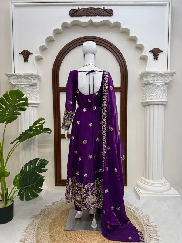 Purple_Silk_Flared_Anarkali_Suit_For_Women