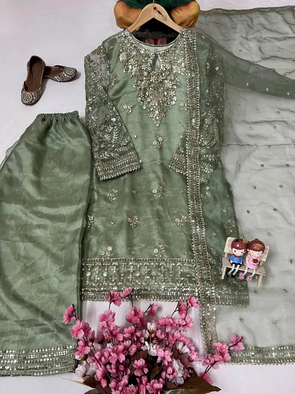 Sage_Green_Organza_Silk_Straight_Embroidered_Suit_Set_For_Women