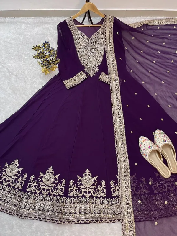 Purple_Faux_Georgette_Flared_Anarkali_Suit_For_Women