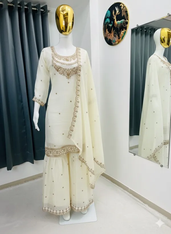 Ivory_Embroidered_Straight_Suit_Set_For_Women