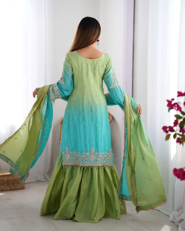 Green_Chinnon_Silk_Ombre_Anarkali_Suit_For_Women