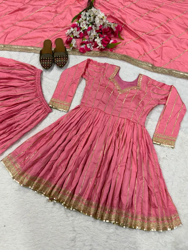 Pink_Vichitra_Silk_Flared_Anarkali_Sharara_Set_For_Women