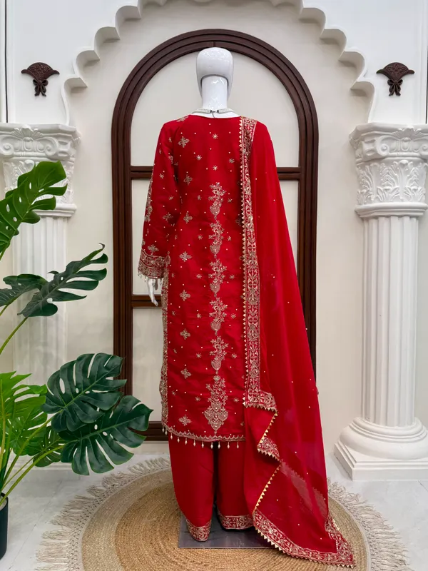 Red_Roman_Silk_Embroidered_Straight_Salwar_Suit_Set_For_Women