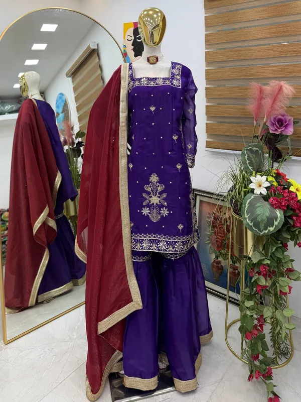 Purple_Jimmy_Choo_Silk_Embroidered_Salwar_Suit_Set_For_Women