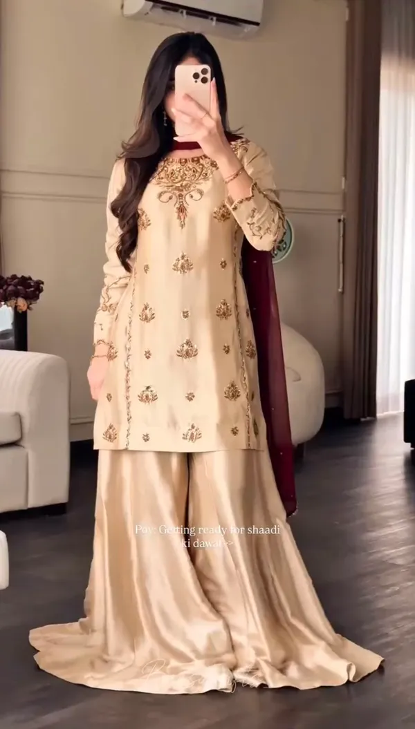 Cream_Crepe_Georgette_Embroidered_Sharara_Suit_Set_For_Women