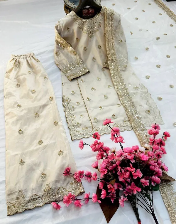Cream_Organza_Silk_Embroidered_Sharara_Set_For_Women