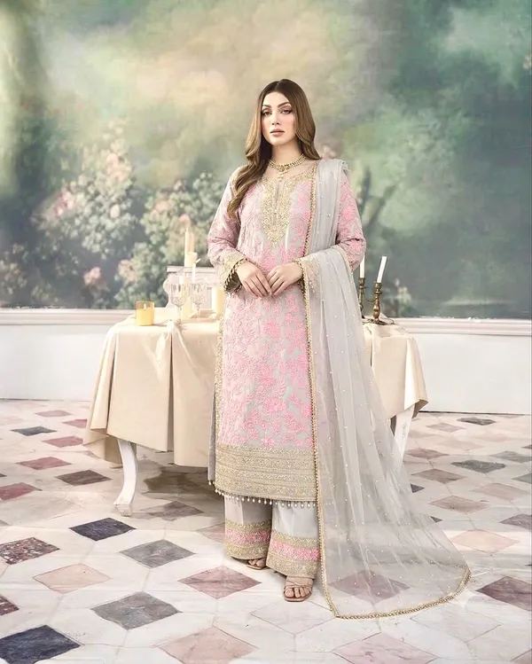 Pink_Faux_Georgette_Straight_Embroidered_Suit_Set_For_Women
