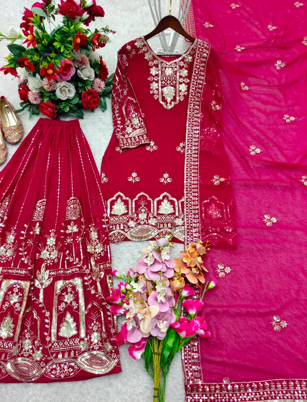 Maroon_Faux_Georgette_Embroidered_Anarkali_Suit_Set_For_Women