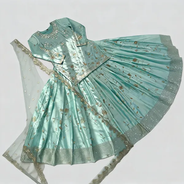 Aqua_Satin_Flared_Embroidered_Lehenga_Choli_For_Women