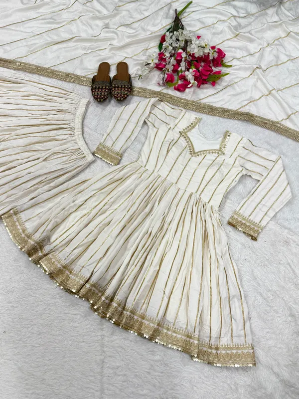 Ivory_Vichitra_Silk_Flared_Anarkali_Suit_Set_For_Women