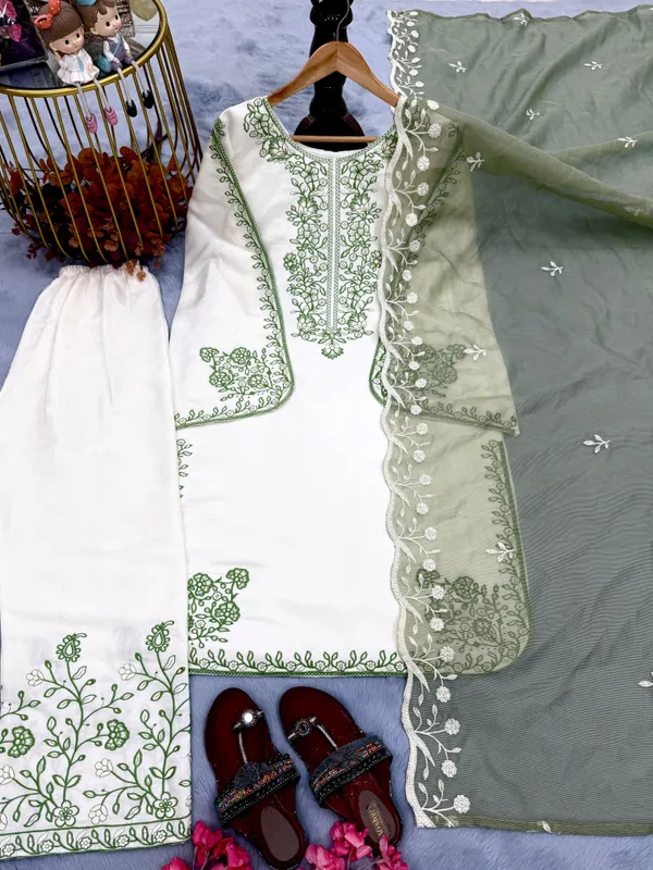 Sage_Green_Organza_Straight_Embroidered_Salwar_Suit_For_Women