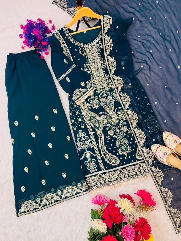 Navy_Blue_Georgette_Straight_Embroidered_Suit_Set_For_Women