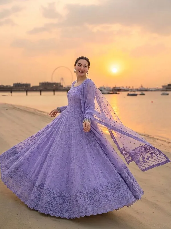 Lavender_Georgette_Organza_Embroidered_Anarkali_Suit_Set_For_Women