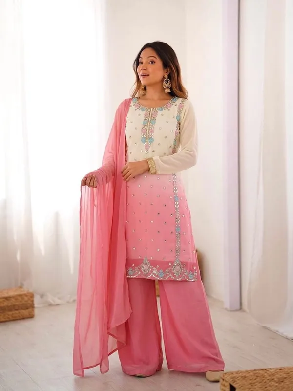 Pink_Georgette_Embellished_Straight_Suit_Set_For_Women