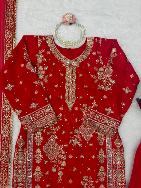 Red_Roman_Silk_Embroidered_Straight_Salwar_Suit_Set_For_Women