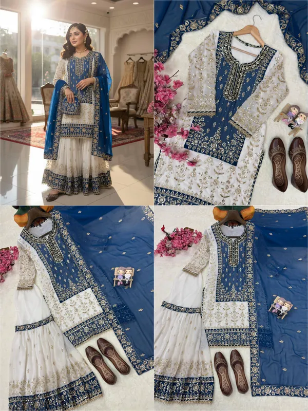 Blue_Faux_Georgette_Embroidered_Flared_Anarkali_Suit_Set_For_Women