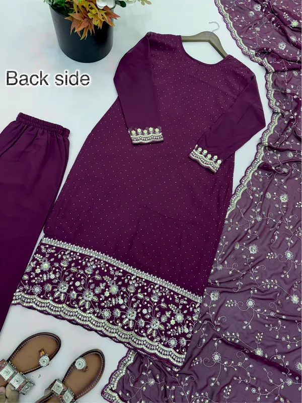 Purple_Georgette_Straight_Suit_Set_For_Women