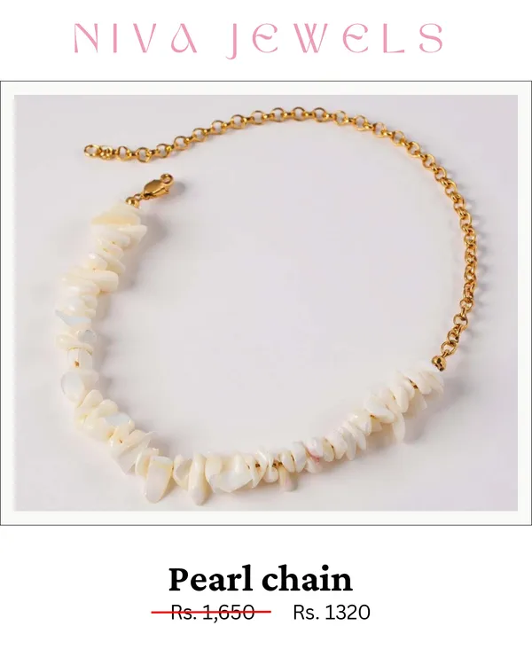 Gold_White_Electroplated_Pearl_Bead_Chain_Necklace_For_Women