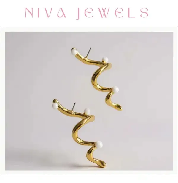 Gold_Metal_Spiral_Pearl_Accent_Hoop_Earrings_For_Women