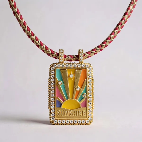 Gold_Electroplated_Sunshine_Motif_Pendant_Necklace_For_Women
