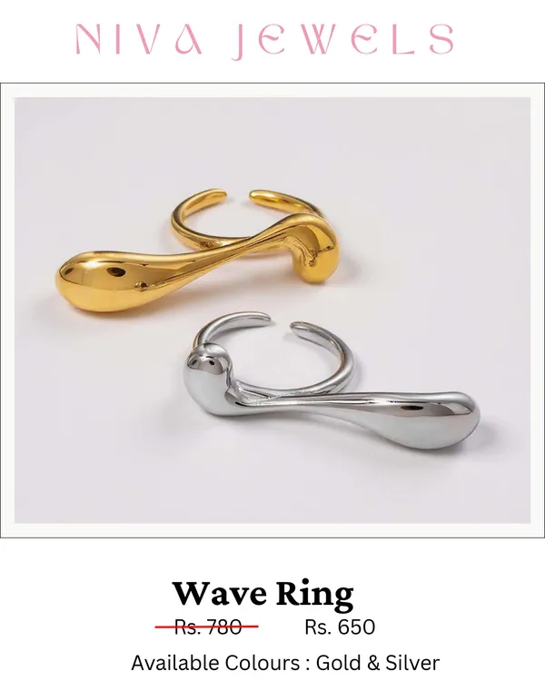 Gold_Stainless_Steel_Wave_Open_Band_Ring_For_Women