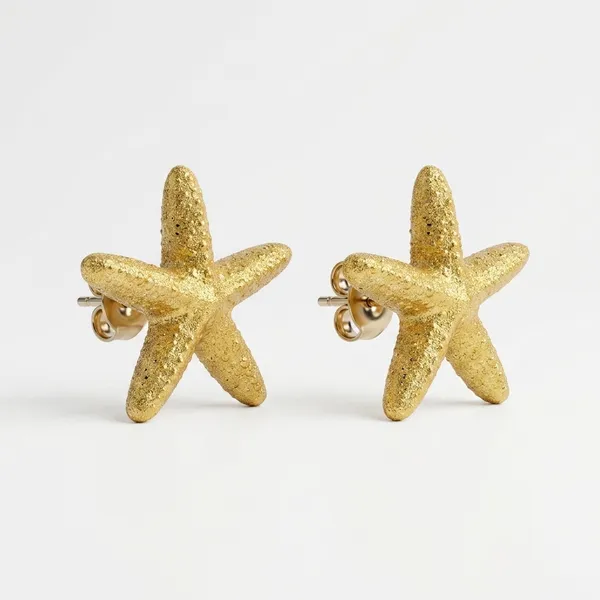 Gold_Stainless_Steel_Starfish_Stud_Earrings_For_Women
