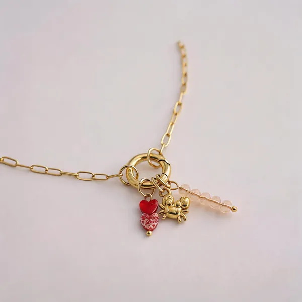 Gold_Stainless_Steel_Trinity_Charm_Necklace_For_Women