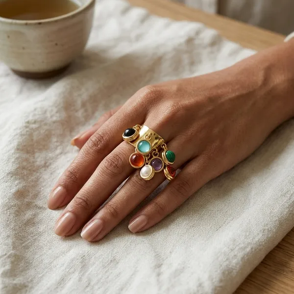 Multicolour_Stainless_Steel_Rainbow_Statement_Ring_For_Women