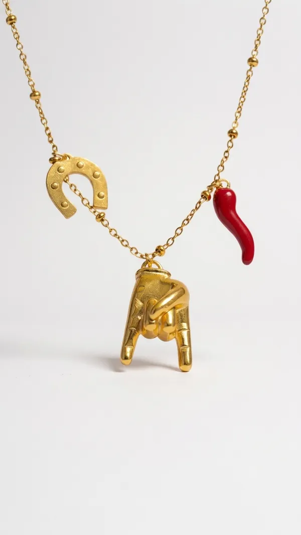 Gold_Stainless_Steel_Chilly_Charm_Necklace_For_Women