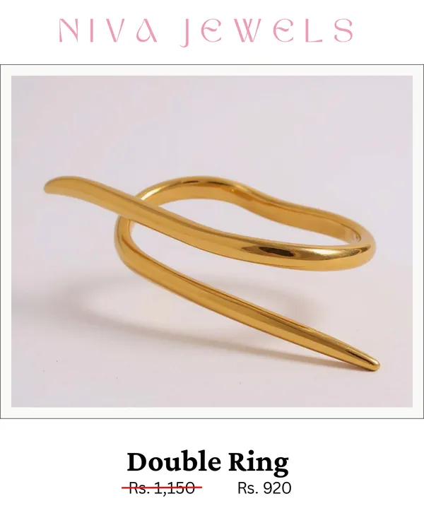 Gold_Stainless_Steel_Double_Intertwined_Ring_For_Women