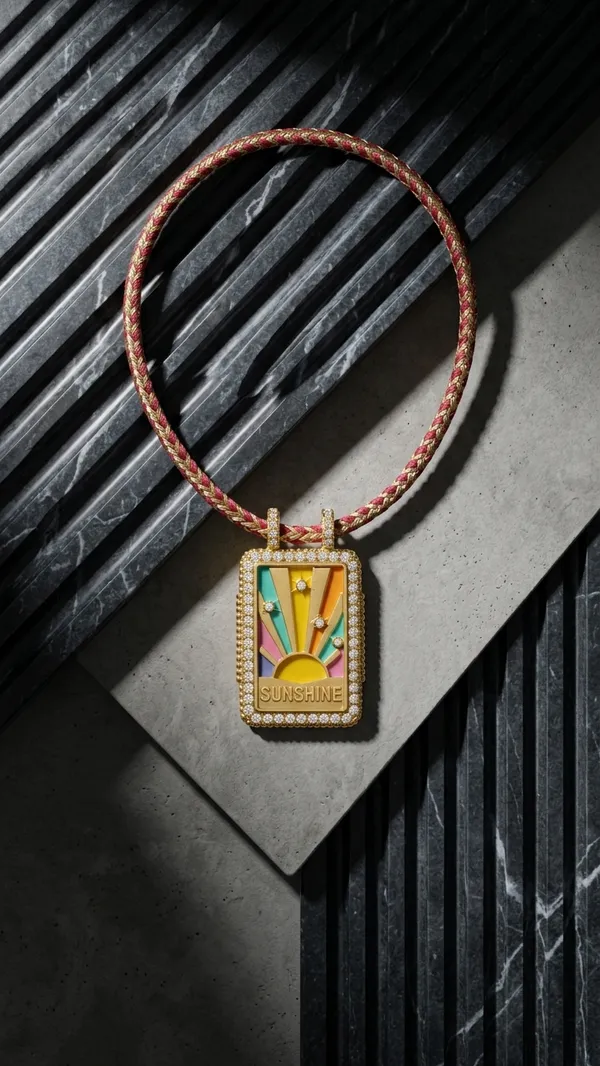Gold_Electroplated_Sunshine_Motif_Pendant_Necklace_For_Women