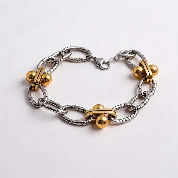 Gold_Silver_Stainless_Steel_Oval_Link_Bracelet_For_Women