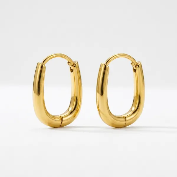 Gold_Chunky_Oval_Hoop_Earrings_for_Women