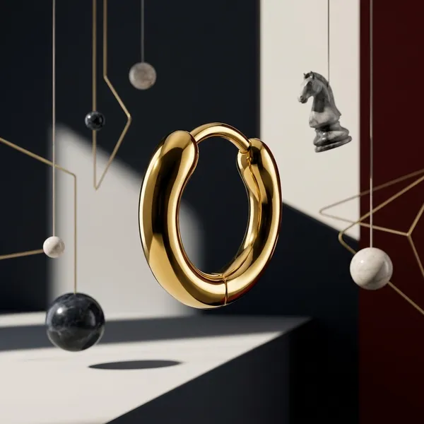 Gold_Chunky_Round_Huggie_Hoop_Earrings_for_Women