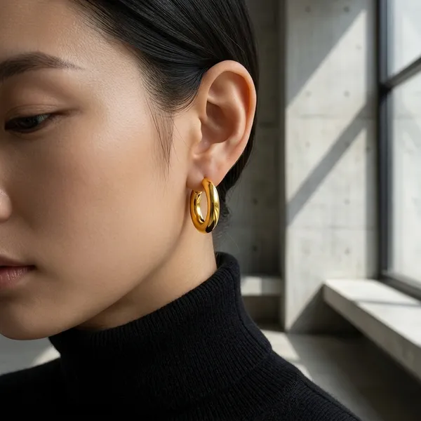 Gold_Classic_Thick_Round_Hoop_Earrings_for_Women