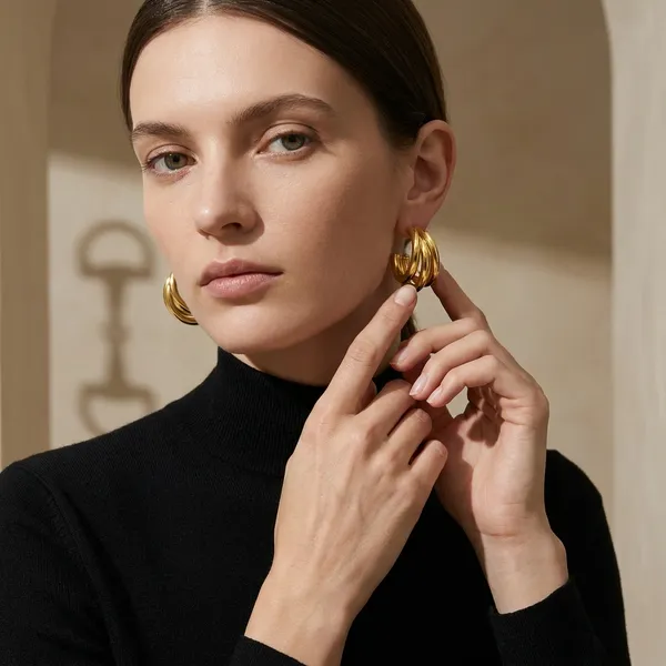 Gold_Triple_Row_Open_Hoop_Earrings_for_Women