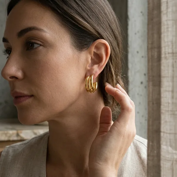 Gold_Triple_Row_Open_Hoop_Earrings_for_Women