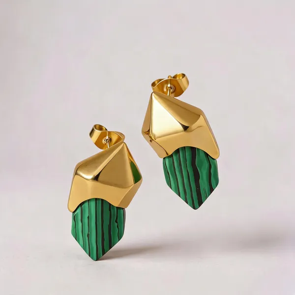 Green_Gold_Electroplated_Geometric_Drop_Earrings_For_Women