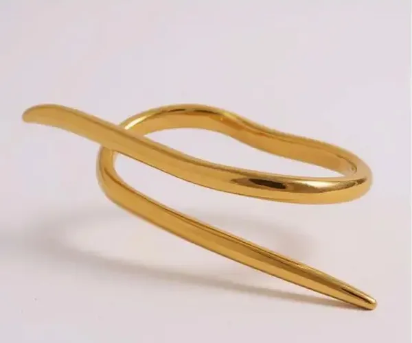 Gold_Stainless_Steel_Double_Intertwined_Ring_For_Women