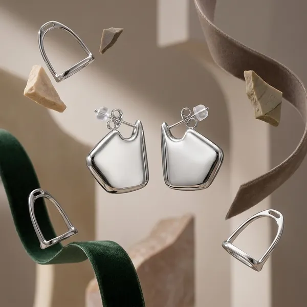 Silver_Abstract_Sculptural_Stud_Earrings_for_Women