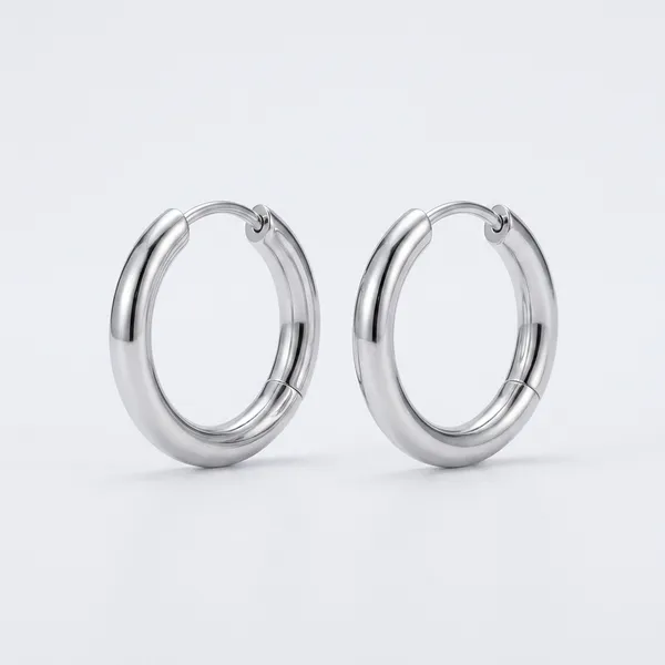 Silver_Classic_Thick_Round_Hoop_Earrings_for_Women