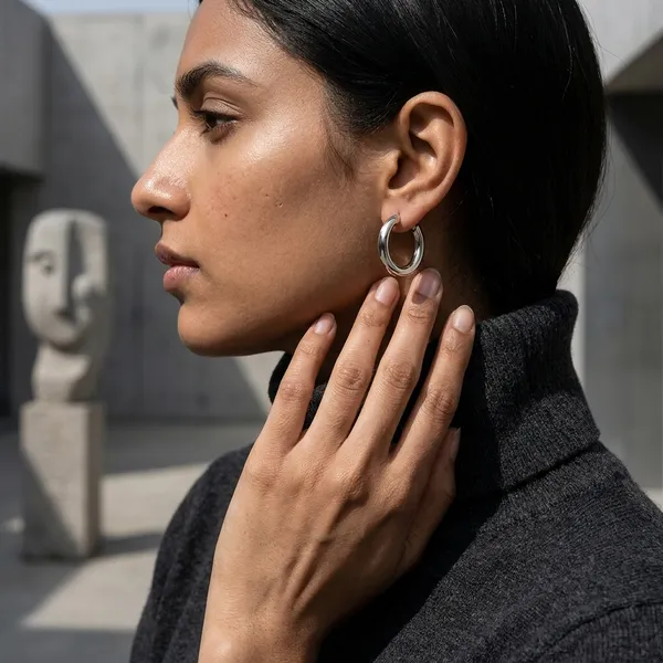 Silver_Classic_Thick_Round_Hoop_Earrings_for_Women