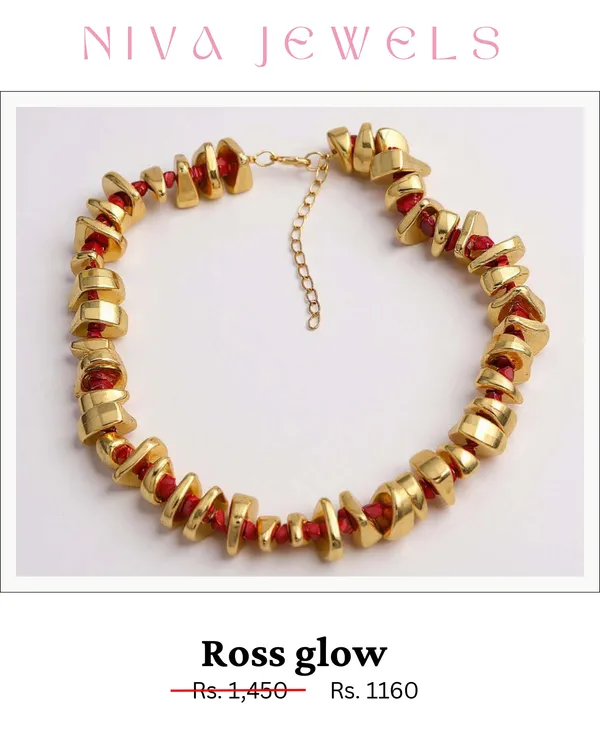 Gold_Electroplated_Chunky_Beaded_Necklace_For_Women
