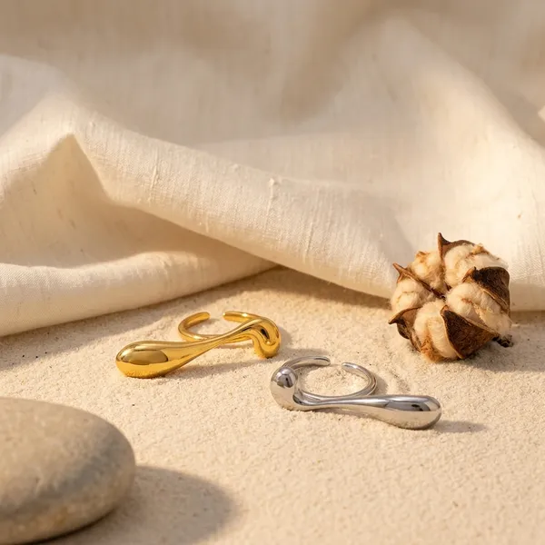 Gold_Stainless_Steel_Wave_Open_Band_Ring_For_Women